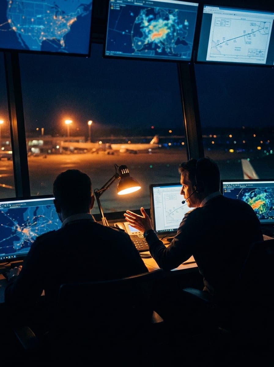 Aviation Services 24 operations controllers at the 24-hour flight support desk